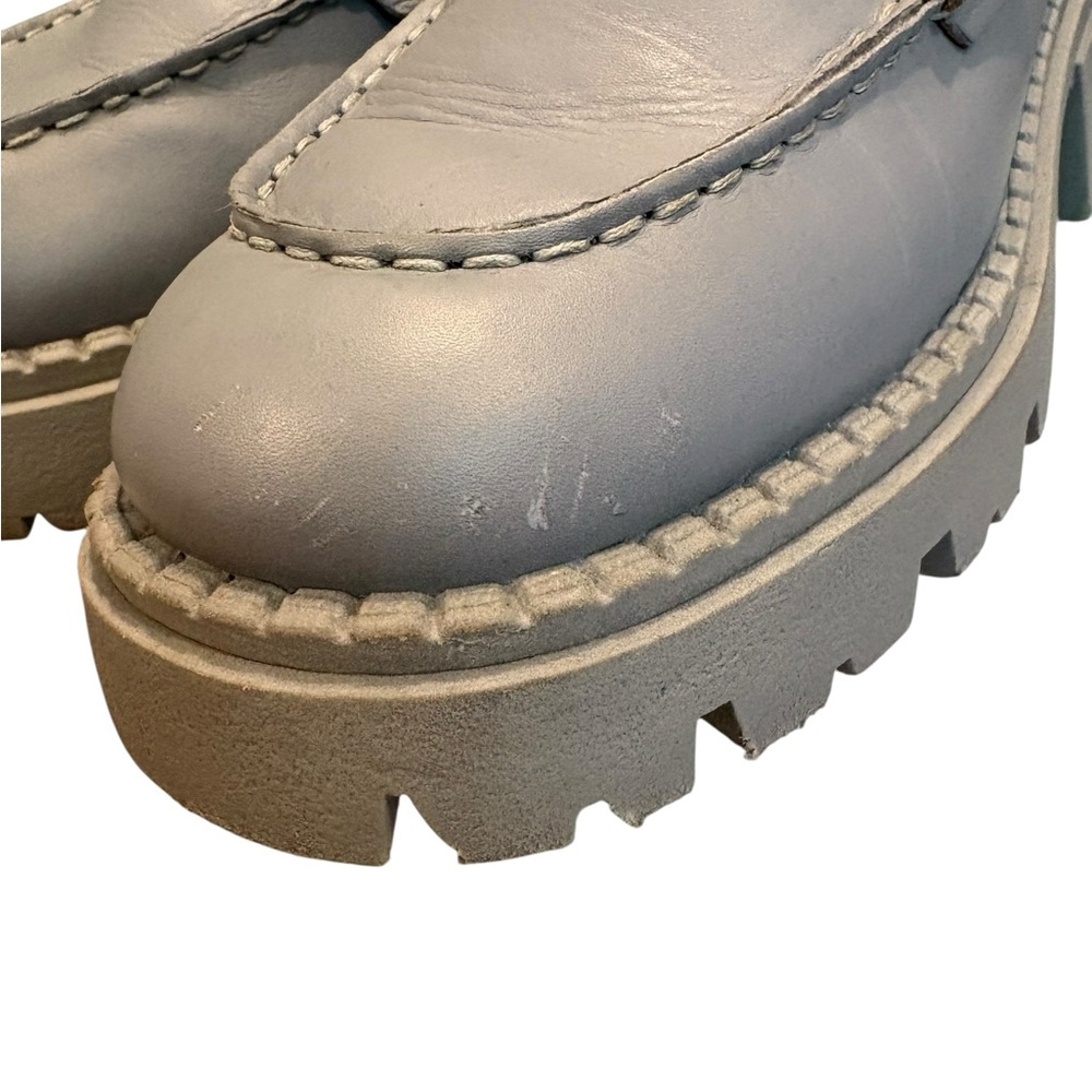 Free People Lyra Lug Sole Loafer in Dusty Blue, Sz EU 38 - Picture 14 of 16